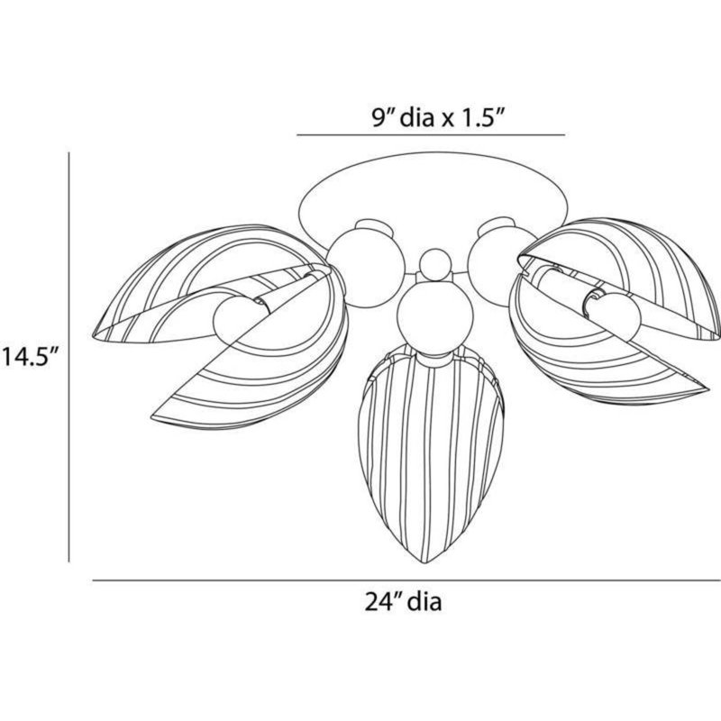 Inessa 3 - Light Flush Mount