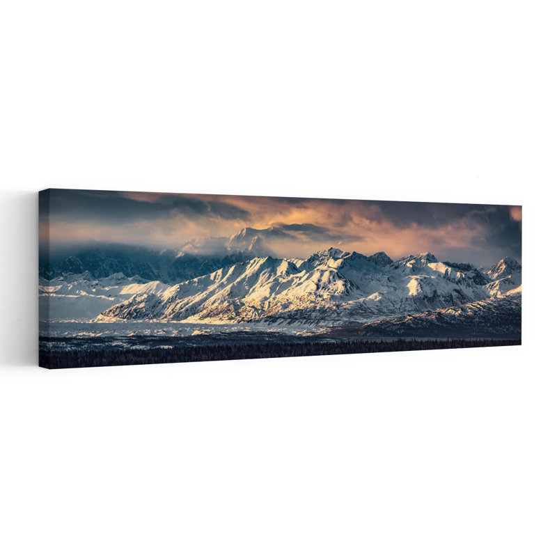 «World of Mountains», art contemporain de paysage forestier abstrait, H 48 po x l 16 po