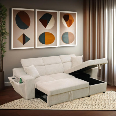 Ensemble de canapé-lit extensible 3 pièces Softland