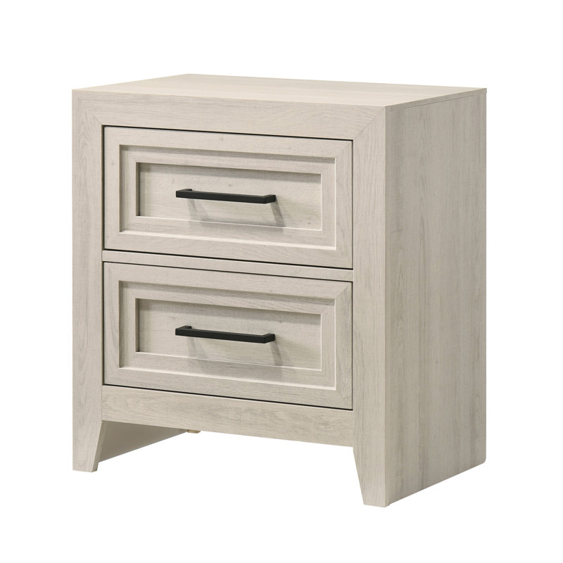 Table de chevet contemporaine 2 tiroirs 1Pc