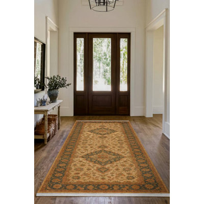Tapis marocain en brique de coton et polyester à imprimé numérique Marrakech Collection