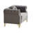 Velvet Chesterfield sofa with round pillows-1871219929