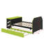 Lit de jour en bois double - Lit gigogne simple, bureau et ports de chargement USB inclus-80921752