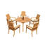 Algrave Outdoor Teak Dining Set-2083002411-2083002414