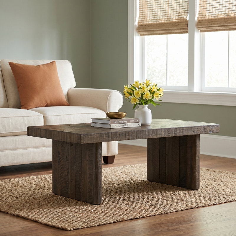 Thompkins Solid Wood Top Single Coffee Table