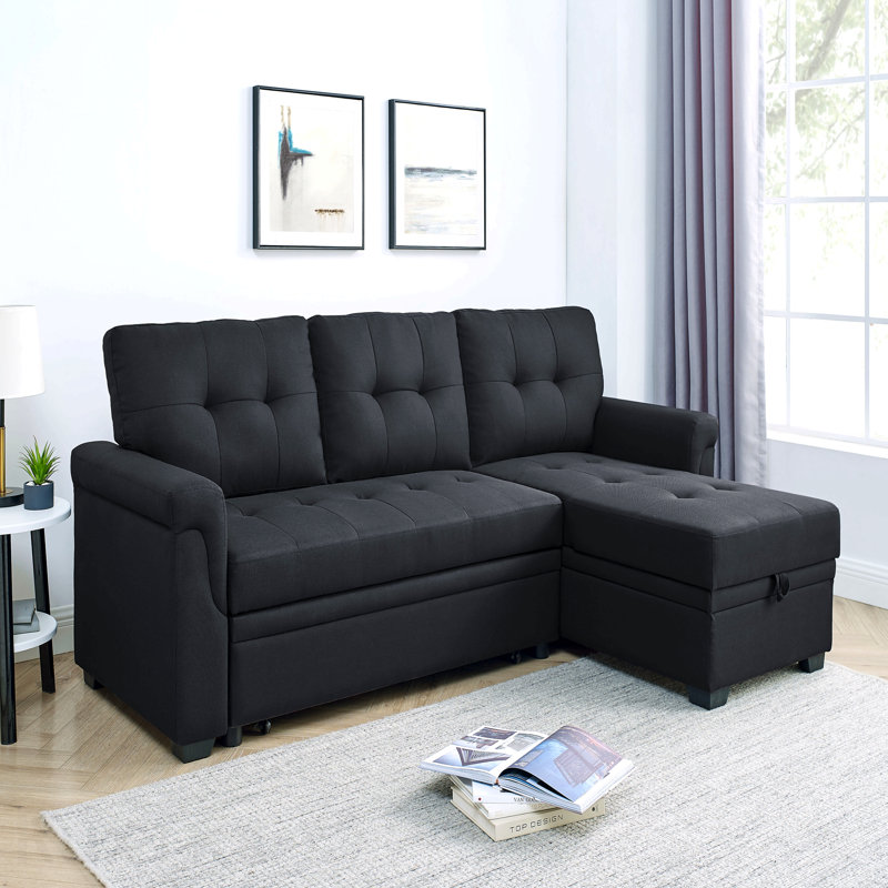 86'' Upholstered Pull-Out Sofa Bed