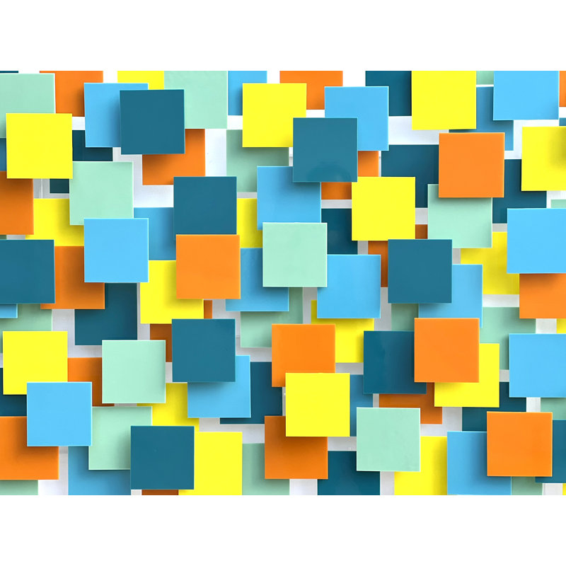 Glass Grids Handmade Glass Wall Decor