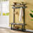 Pomona 48" Hall Tree with Open Storage, Slate Gray-1981361094