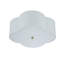Alice 2-Light 17"W Dimmable White Fabric Flush Mount