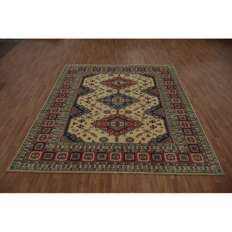 Tapis oriental traditionnel Kazak 8 x 10 pour une vie élégante