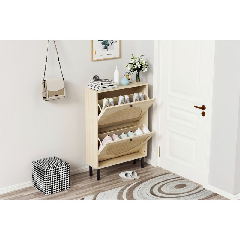 Shoe Storage Cabinet, Natural