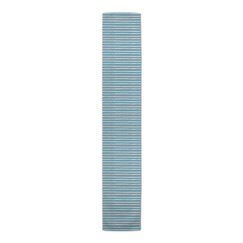 Chemin de table Alue, 90 po x 16 po, Blue, Striped 2