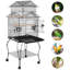 Gadbois 55'' Iron Pointed Floor Bird Cage with Wheels