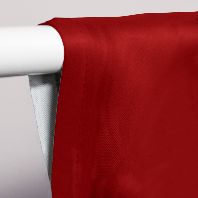 Panneau de rideau simple occultant avec passe-tringle footing stripes San Francisco, Rouge / Noir