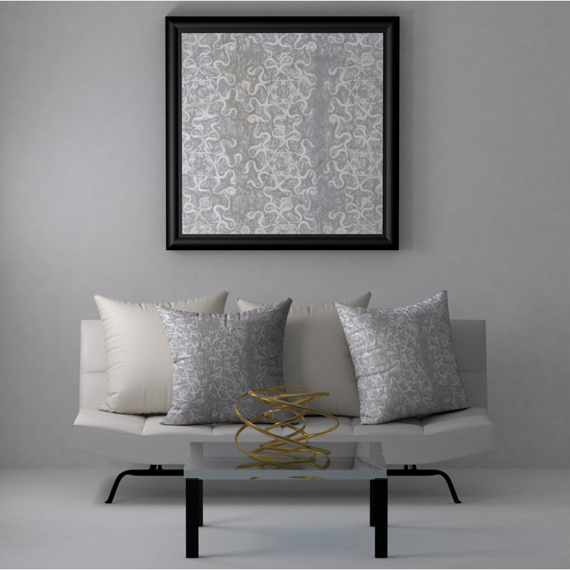 Superbe housse de coussin carrée/insert, 24" X 24"