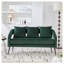 Causeuse en velours 53,7 po