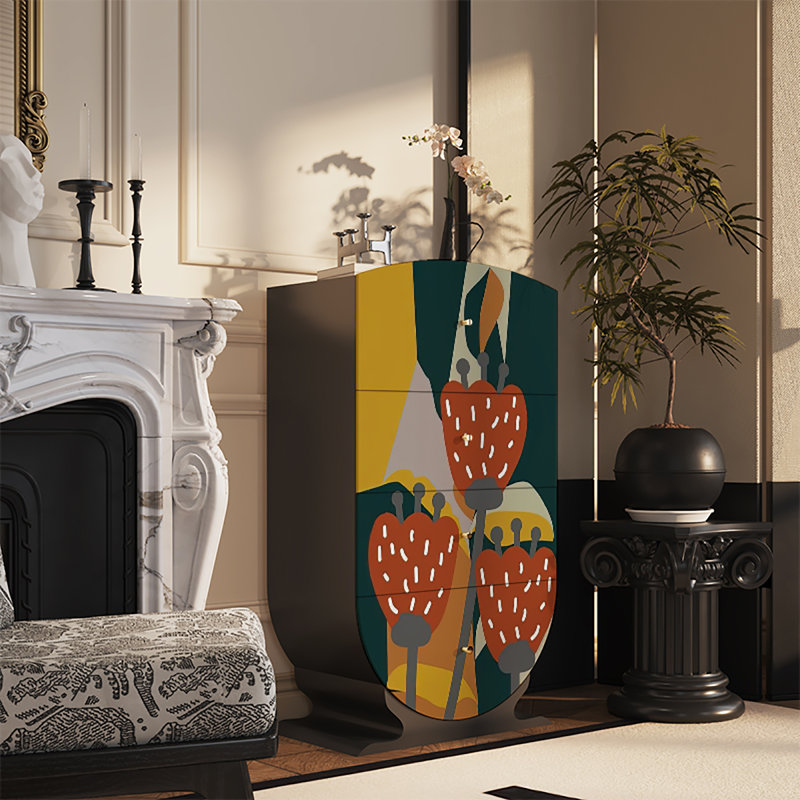 Armoire décorative française, Noir