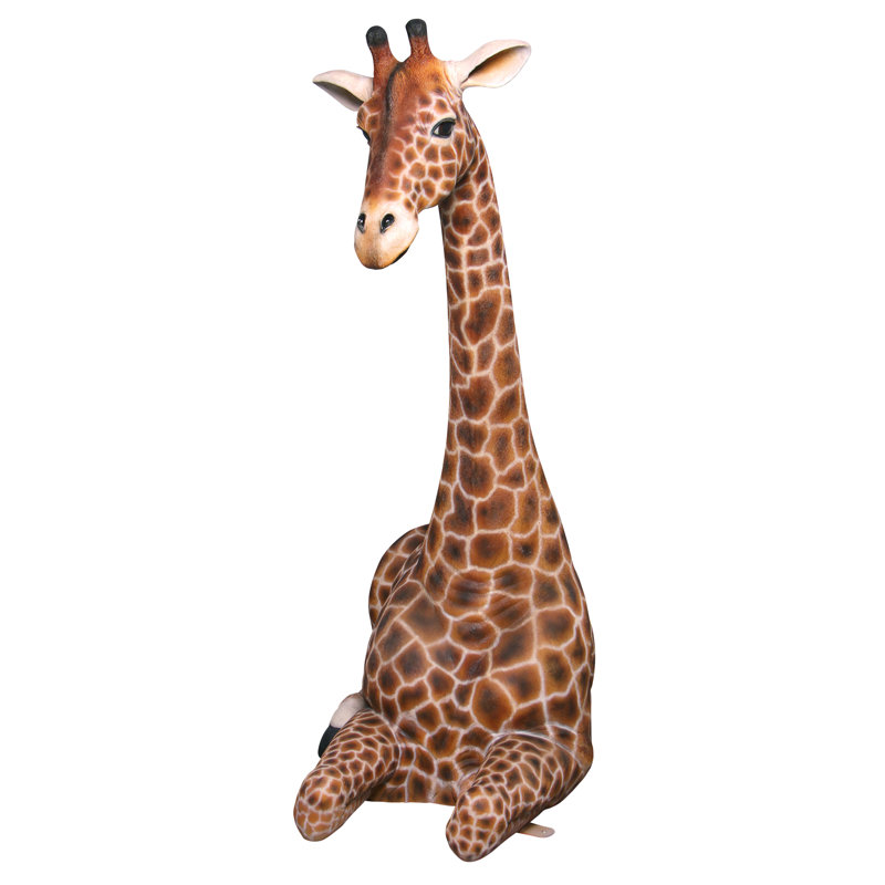 Statue de jardin giraffe assis dakarai