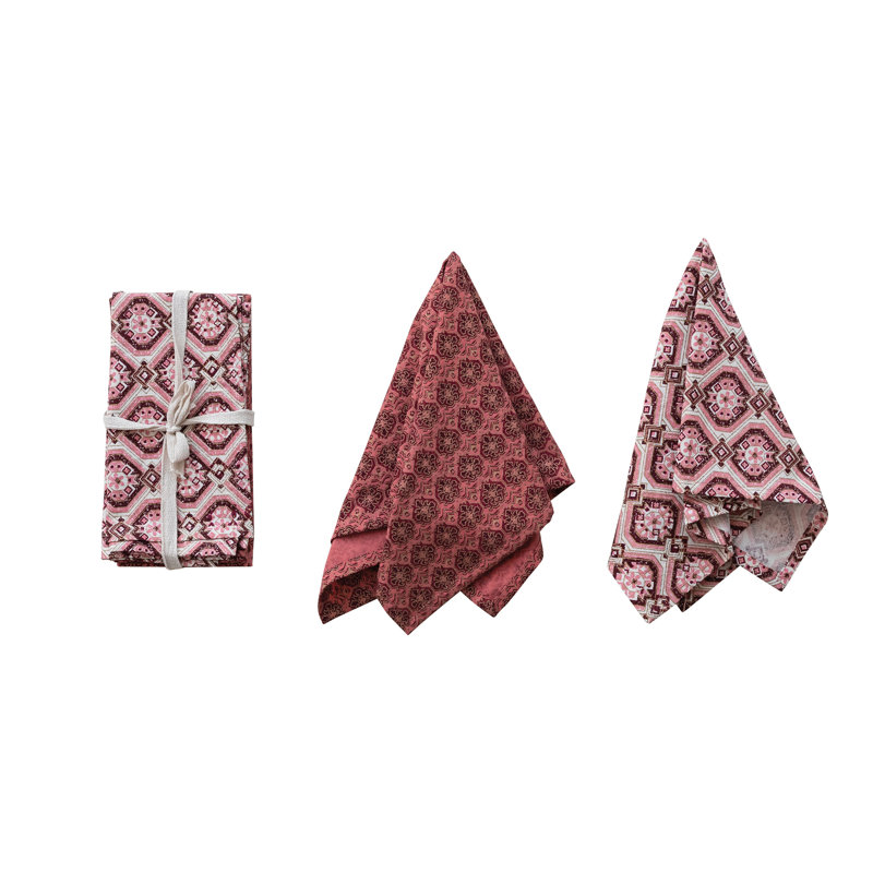 Artisan Patterned Cotton Napkin Set