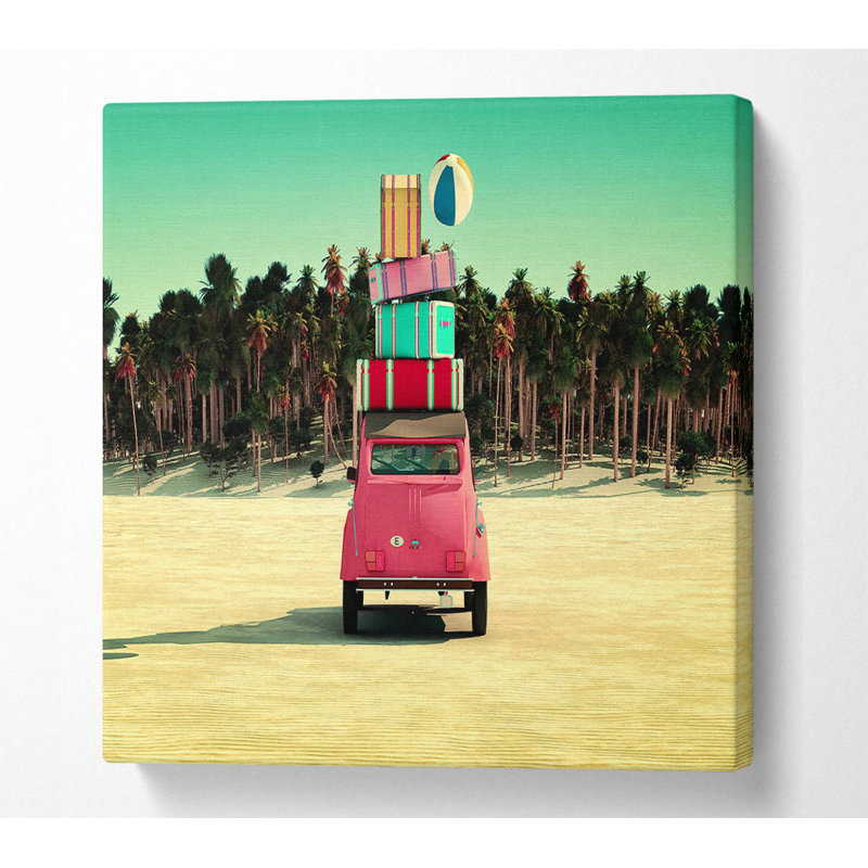 Packed To Go To The Beach - Wrapped Canvas Print, 81.3cm H x 81.3cm W x 10cm D
