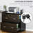 Lockable File Cabinet For Home Office, 2, Walnut Finish, 110 Lbs Capacity, 30" W X 16.5" D 27.8" H Storage Cabinet, 2 Drawers Locked, Office Use, 30"W 16.5"D 27.8"H