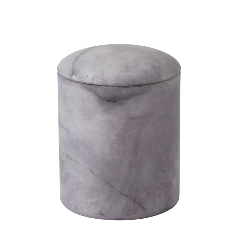 Gala Alabaster Canister-Tall, Gray