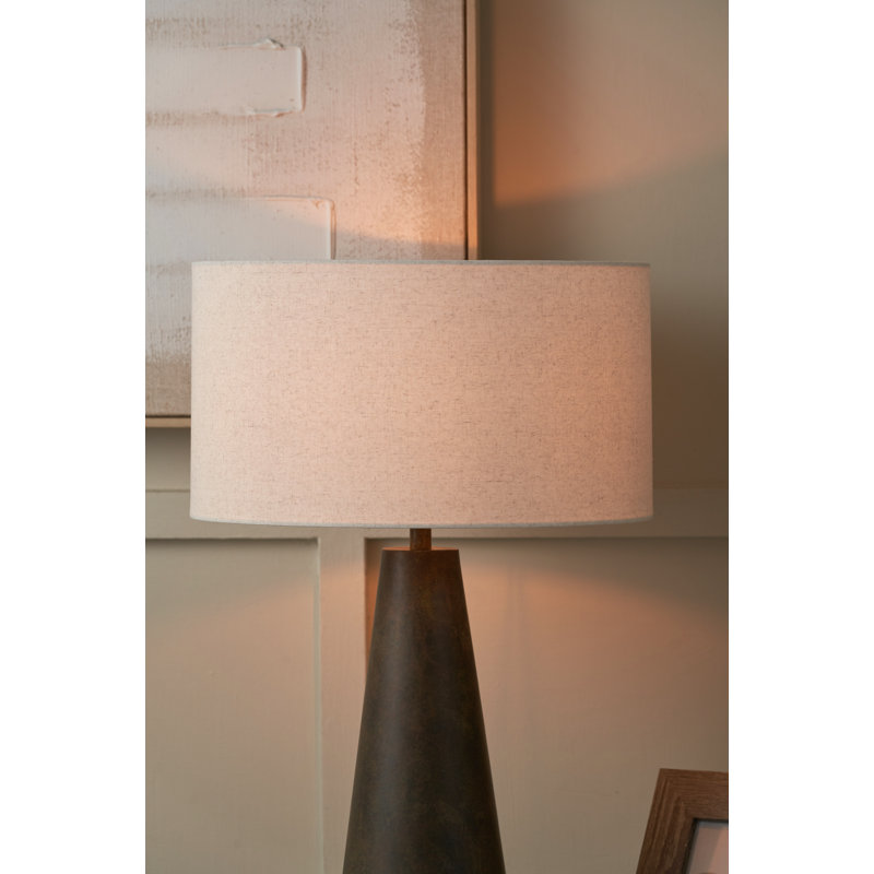 Jute Drum Lamp Shade ( Uno ) in Beige, 29" H x 50" W x 50" D