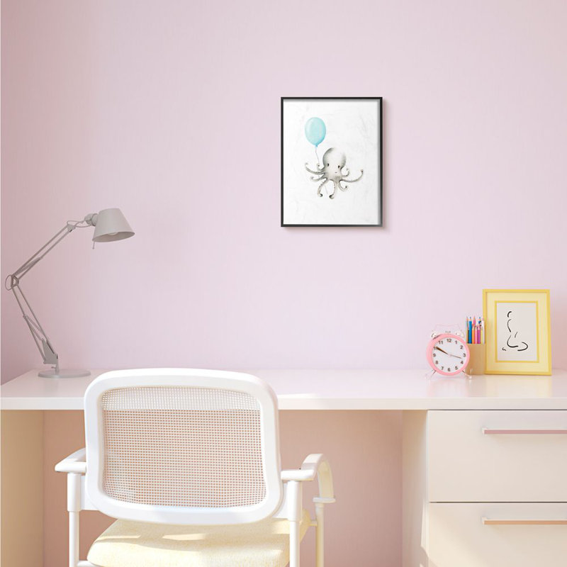 Dessin de bébé Hoopes, Giclée encadrée noir minuit, H 14 po x l 11 po x P 1,5 po