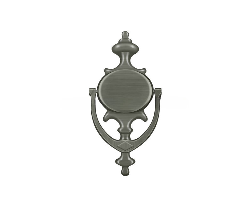 Deltana DK854CR003 Door Knocker; Imperial; Lifetime Brass Finish, Antique Nickel