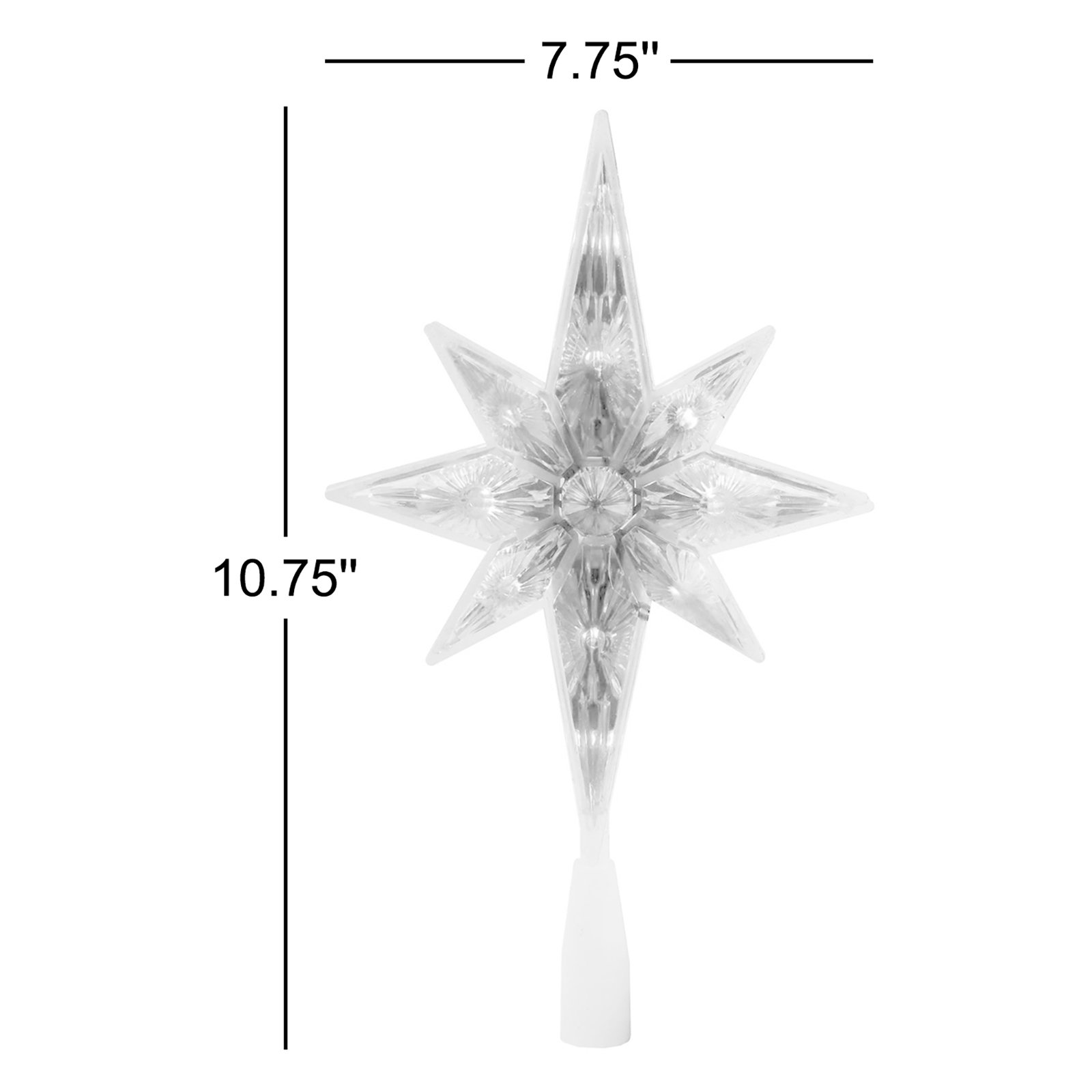 11" Tree Topper, Red/Blue/Yellow