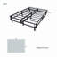 Structure de lit en fer plat 14 po avec housse Andrew, aucun sommier nécessaire-1773039100