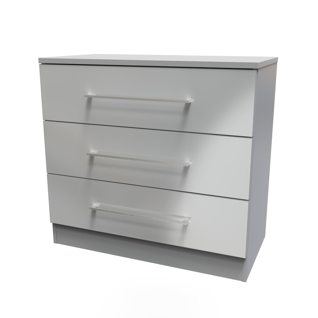 Fully Assembled Aidah 3 - Drawer Chest of Drawers