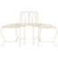Abia Wrought Iron Outdoor Tree Bench-1349465081