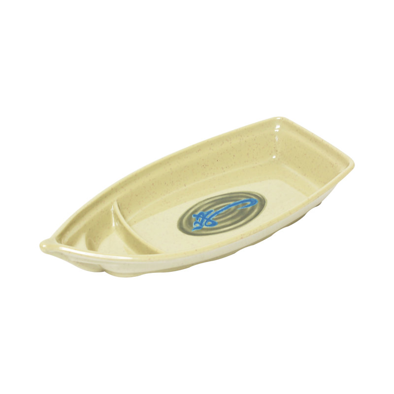 Thunder Group Inc. Wei Melamine Divided Serving Dish, 1.73" H x 9.5" W x 4.5" D