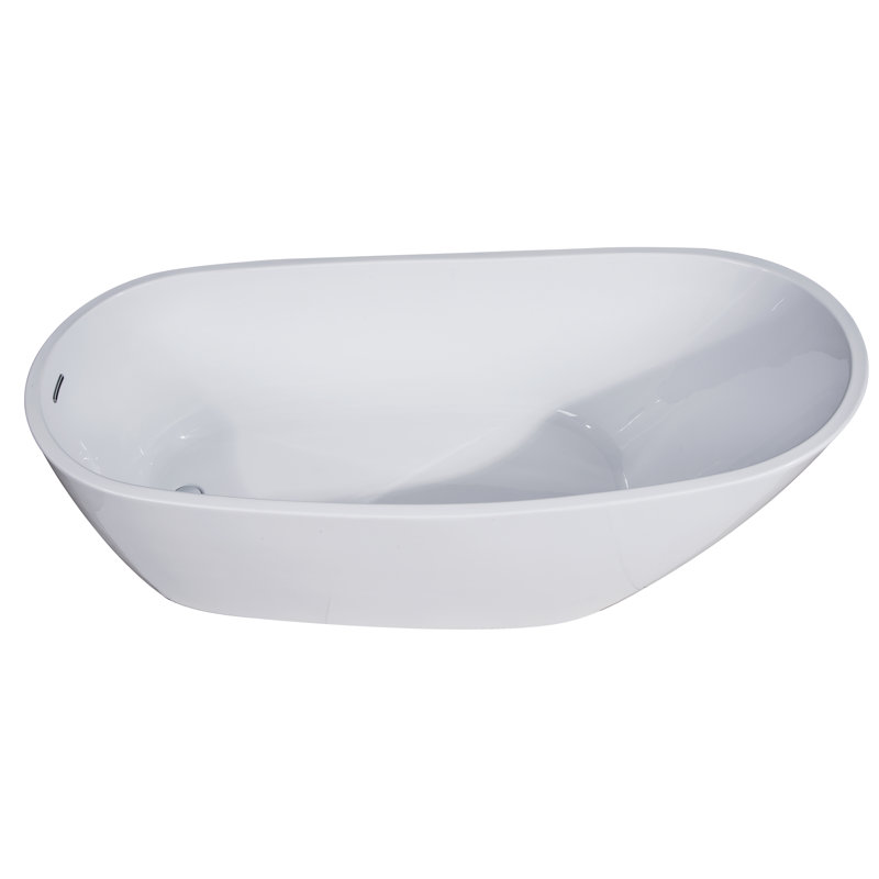 Zen 68" x 30.5" Freestanding Soaking Bathtub