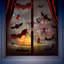 24 Pcs Halloween Bats, 3D Wall Stickers, Black Red PVC Pumpkin Bats, Halloween Decorations for Indoor/Outdoor
