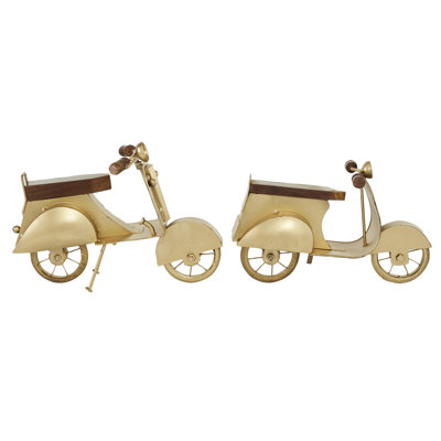 Ensemble de sculpture 2 pièces scooter
