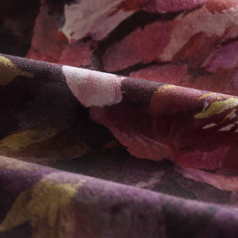 Ensembles de literie en velours luxueux, grand lit 4 pièces, motif floral pour un confort toutes saisons