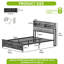 Balconera LED bed frame with headboard, USB ports & charging sockets,no box spring needed-1303083363-1303083360
