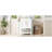 24" Modern Bathroom Vanity With Elegant Twill Design & Soft-Close Hinges, Bathroom Cabinet With Back Open Structure, Adjustable Shelf