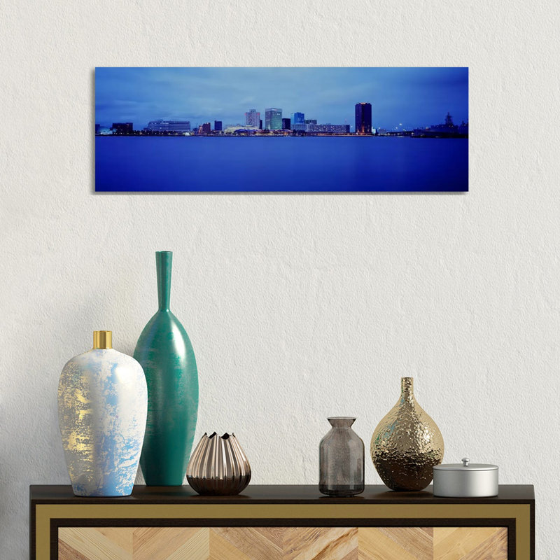 Buildings At The Waterfront, Norfolk, Virginia, USA - Wrapped Canvas Panoramic Print, 30.48 cm H x 91.44 cm W x 1.91 cm D