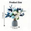 Arrangement floral d'hortensia en soie dans un vase pour centre de table