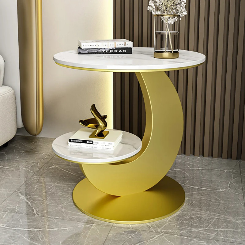 Side Table, Gold