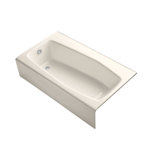 Villager Alcove 60" x 34" Alcove/Tile in Cast Iron Soaking Bathtub