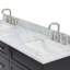 Partham 67" Freestanding Double Bathroom Vanity with Carrara Marble Top-93068100