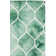 Coleman Hand Tufted Wool/Cotton Geometric Rug in Green/Ivory