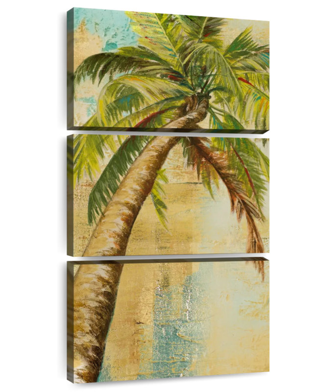 Beach Palm Panel II, 27" H x 12" W