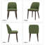 Breathable Fabric Dining Chair - Ergonomic Solid Wood Design, Multi-Scene Use-1592151206