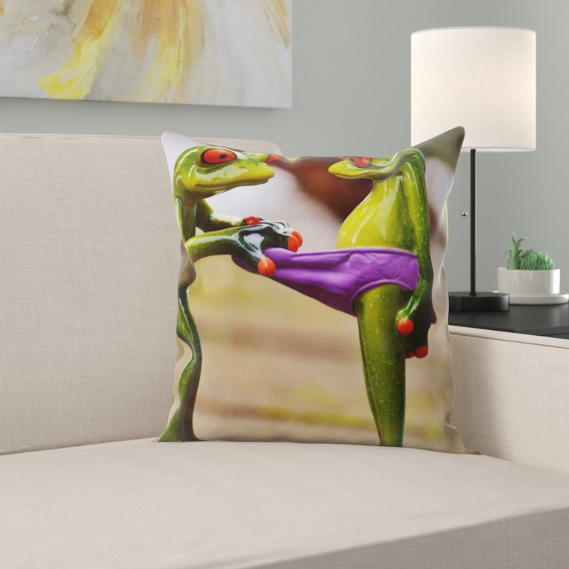 Animal Print Microsuede Throw Pillow