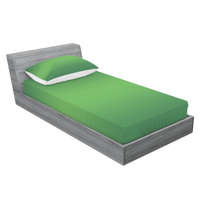 Microfiber Ombre Sheet Set, Twin Sheet Set with 1 Pillowcase